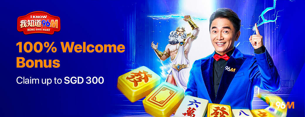 100% welcome bonus that is available in 96M Singapore