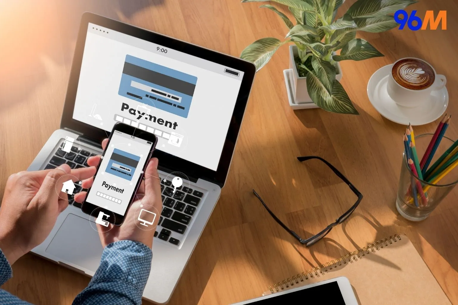 The image illustrates the importance of secure payments